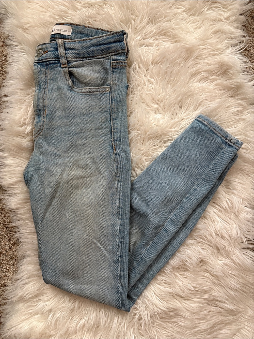 Zara Light Blue Skinny Jeans